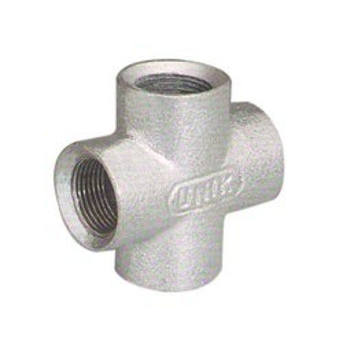 Solid Strong Long Lasting Durable Iron Silver Tee Ms Pipe Fitting For Industrial Use
