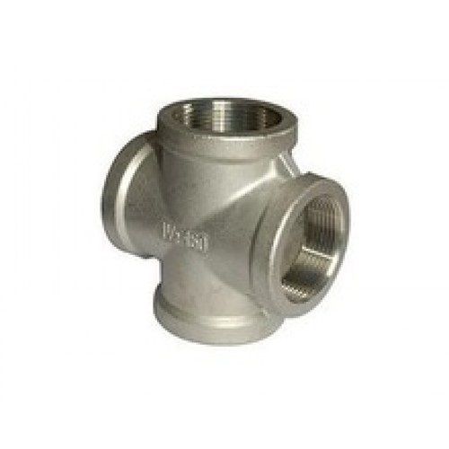Strong Long Durable Stainless Steel Silver Tee Ms Pipe Fitting For Industrial Use