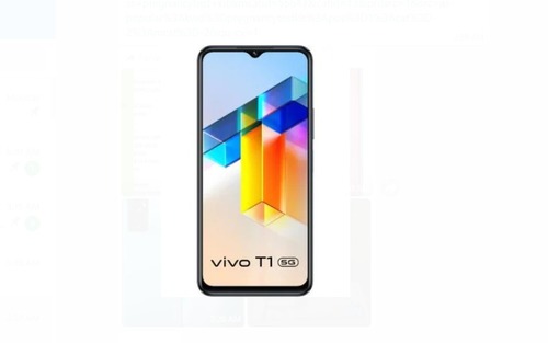 Vivo T1 5G Mobile Phone With 6.58 Inch Full Hd Display 4 Gb Ram 128 Gb Internal Storage Body Material: Plastic Glass
