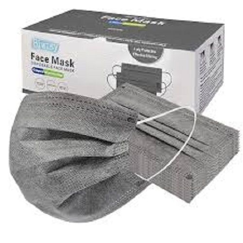 100 Percent Protective And Anti Bacterial Light Weight Grey Disposable Face Mask