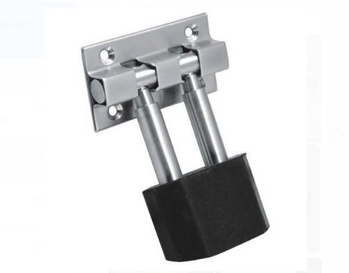 Aluminum Polished Double Round Door Stopper For Door Mount, Suitable For Home And Office