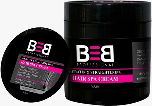 Beb Professional Keratin And Straightening Hair Spa Cream, 500ml