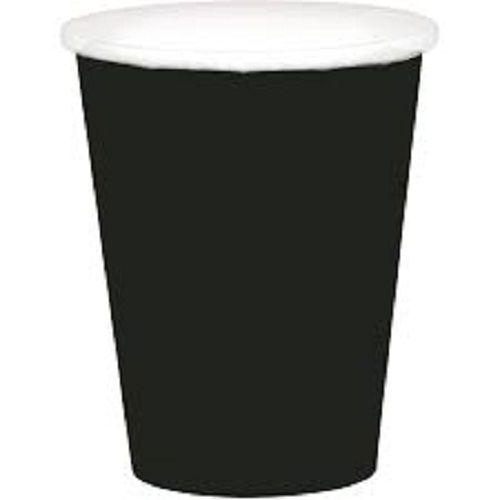  पेय पदार्थों के लिए बायो डिग्रेडेबल और हल्के वजन वाले काले रंग का डिस्पोजेबल पेपर कप 