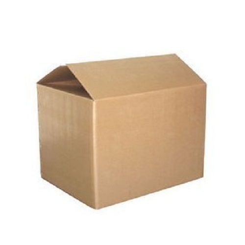 Paper Eco Friendly Brown Rectangular Recyclable Corrugated Box For Industrial Use