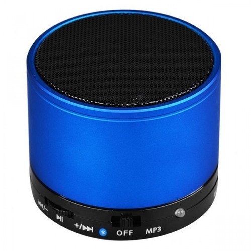 M One Generic Blue Color Wireless Bluetooth Speaker For Birthday And Picnic Cabinet Material: Plastic