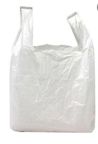 Pp Compostable Environmental Friendly Light Weight White Plastic Carry Bags