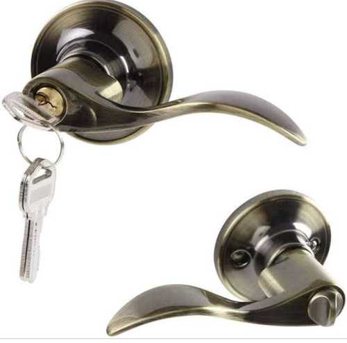 Silver Easy To Install Smooth Working Sliver Finish Stainless Steel Door Lock With Keys