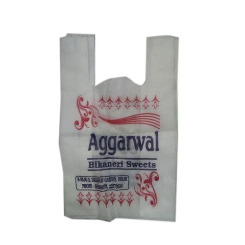 Easy To Uses And Environment Friendly White And Cream Non Woven Carry Bag For Sweets Handle Length: 3-6 Inch (In)