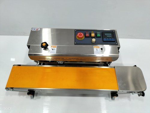 Fr900 Continuous Band Sealing Machine With Emergency Switch, Horizontal Shape Accuracy: 90  %