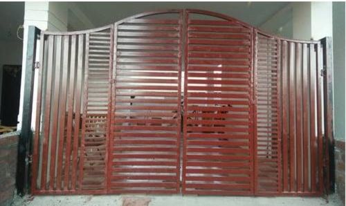 Red Heavy Duty And Long Durable Metal Door For Commercial And Industrial Use