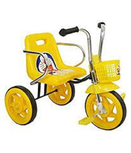 Plastic High Quality Improved Coordination And Balance With Safety Yellow And Black Tricycle
