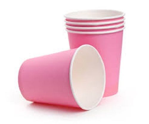 Natural Compostable Eco Friendly Safe And Hygienic Pink Disposable Cup For Domestic And Commercial Use Application: Sarv - Tea Or Coffee.