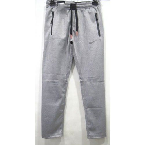 Quick Dry Men Casual Regular Fit Running Workout Pants With Pockets Gray Plain Cotton Lower 