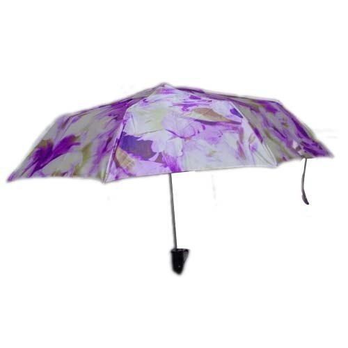 Polyester Designer Printed Umbrella with Iron Frame and Plastic Handle