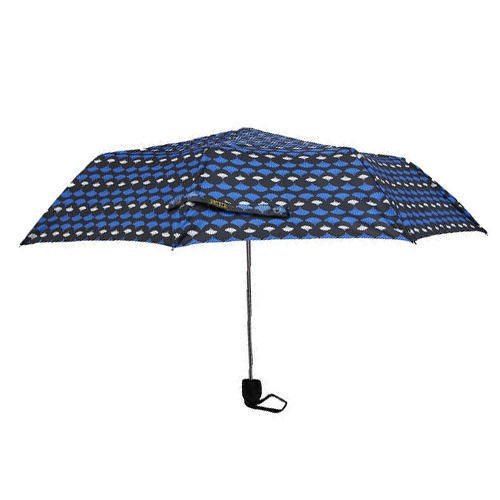 Polyester Three Fold Designer Printed Umbrella with Iron Frame and Plastic Handle