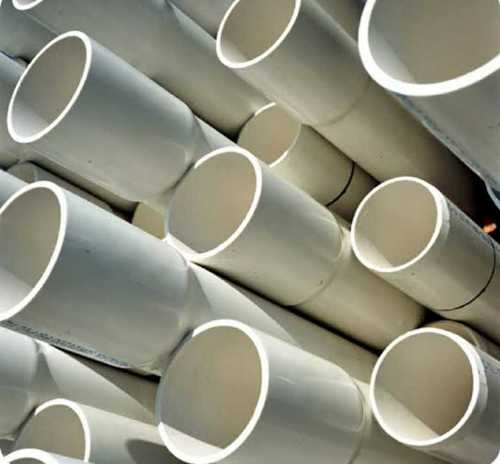 Seamless Pvc Pipes In White Color And Round Shape, Length Of One Pipe 5-10 Meter