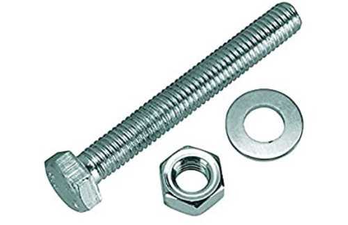 Ruggedly Constructed Crack Resistance Corrosion Resistant Silver Mild Steel Bolt Nuts