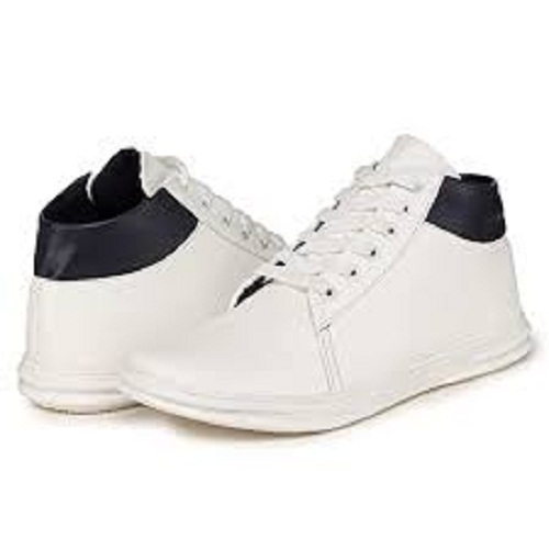 Washable Black And White Color Light Weight Flexible Strong Grip Men'S Casual Shoe