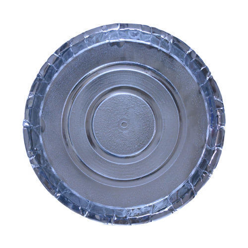 2Mm Silver Color Plain Disposable Paper Plate With Round Shape And Light Weight Application: Party