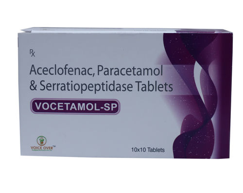 Aceclofenac, Paracetamol, & Serratiopeptidase Tablets
