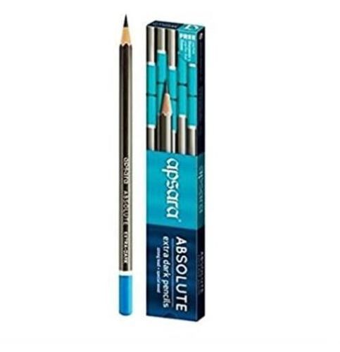 Apsara Absolute Extra Dark Pencils, For Kids Schools Stationery Perfect Bound