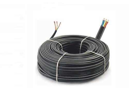 Black 3 Core Cable Wire Diameter 3MM, Length 90 Meter For Home And Office Use