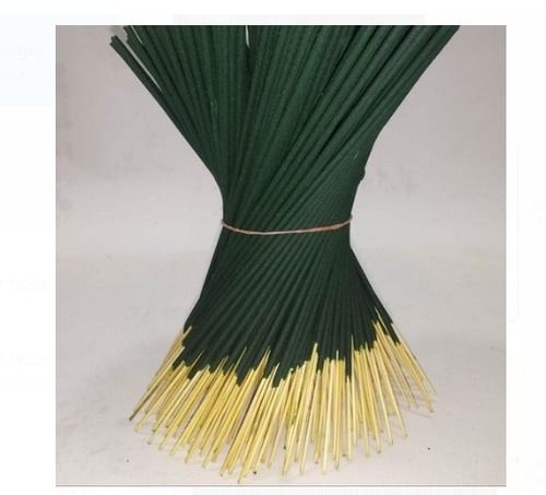 Green Herbal Incense Stick Agarbatti For Worship And Meditation, Bamboo Stick