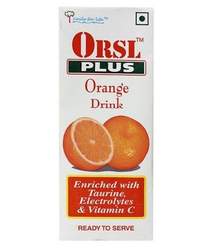 Orsl Plus Orange Drink Enriched With Taurine, Electrolytes And Vitamin C Alcohol Content (%): 0%