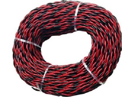 Red And Black Twisted Pvc Insulated Copper Wire For Home And Industries Use