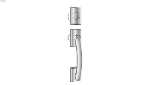 Silver Aluminum Door Handle High Durable And Corrosion Resistance For Home Door Screen Netting Material: Stainless Steel