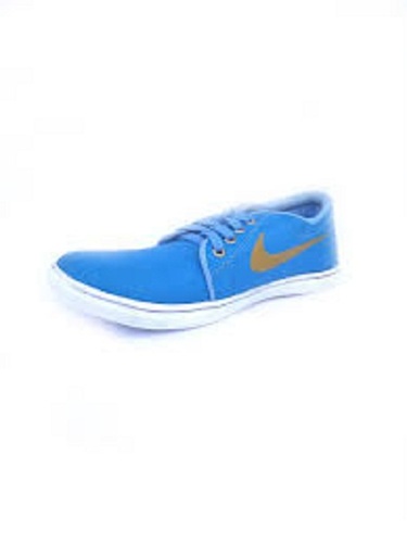 Washable Sky Blue And White Color Comfortable Strong Grip Men'S Casual Shoes