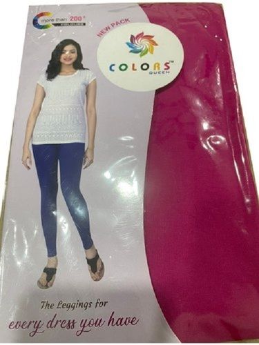 Ladies Comfortable And Breathable Good Quality Cotton Silk Pink Plain Leggings  Size: Extra Large at Best Price in Delhi