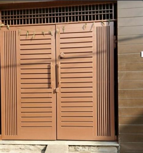 Brown Color Waterproof Beautiful Design Stainless Steel Door For Home 
