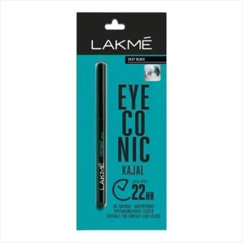 Lakme Black Eyeconic Kajal With Waterproof And Smudge Proof, Pack Of 2.3gm 