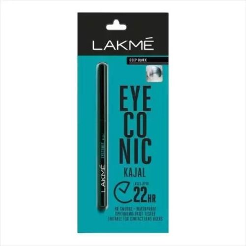 Lakme Black Eyeconic Kajal With Waterproof And Smudge Proof, Pack Of 2.3Gm  Ingredients: Chemicals