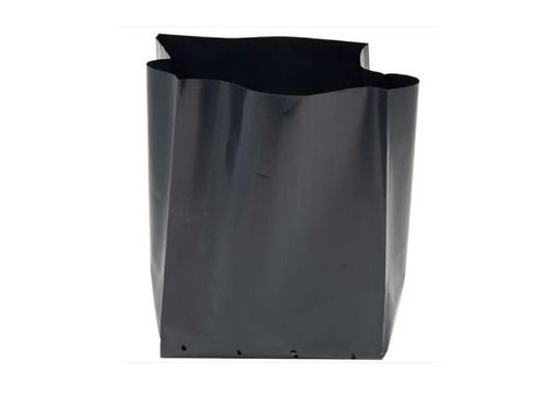 Ldpe ब्लैक कलर ग्रो बैग्स साइज 4x4 इंच यूवी स्टेबलाइज्ड नर्सरी बैग प्लांट ग्रो के लिए 