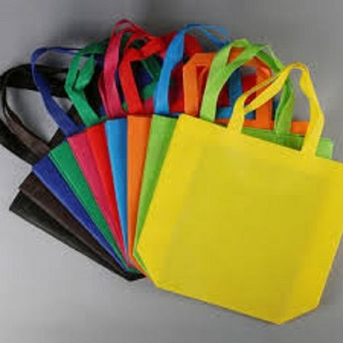 Non Woven Fabric Multi-Color Plain Easy To Carry Shopping Bags With Handle