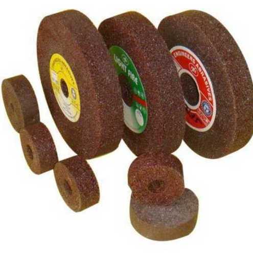 High Efficiency Round Resin Bonded Grinding Wheels, For Heavy Duty Work, Brown Color