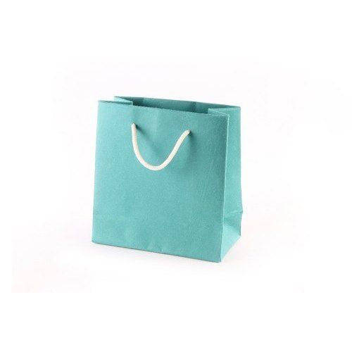 100% Biodegradable And Light Weight Teal Green Color Hand Carry Bags For Shopping
