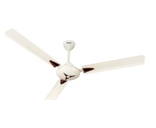 1200Mm Dacus Gracia Three Blade Electric Ceiling Fan For Home With 50 Watt Plastic Material Electric Small Blue Table Top Fan With 220V Input Voltage Blade Material: Metal