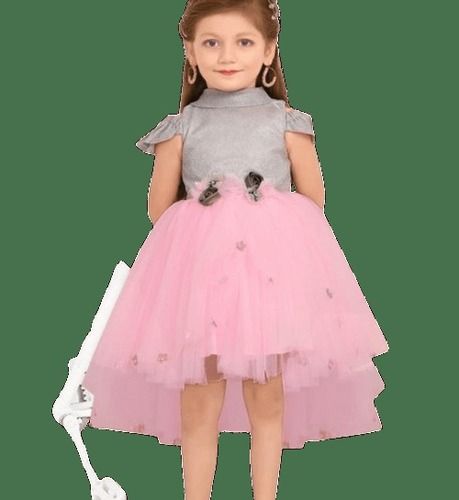 Beautiful Trendy Fashion Party Wear Sleeveless Designer Baby Frocks