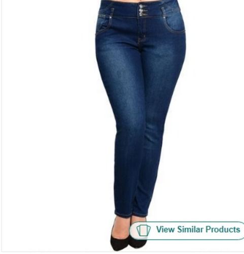 Comfortable And Skinny Blue Denim Plain Womens Designer Jeans For Women  Age Group: >16 Years