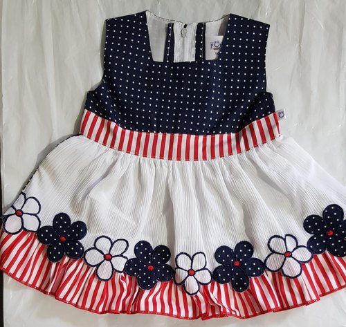 Comfortable Trendy Fashion Sleeveless Designer Beautiful Baby Girl Frocks