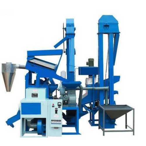 Blue Commercial Rice Mill Machine, 20-40 Ton/Day Capacity, 220V/380V