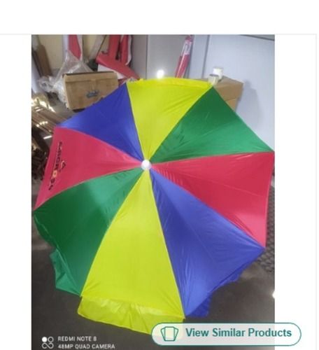 Light Weight And Attractive Round Multicolor Polyester Garden Umbrella For Garden  Handle Material: Steel