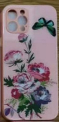 Lightweight Scratch Resistant Floral Printed Stylish And Designer Pink Mobile Back Cover - Flexible Durable Plastic, Slim Fit with Raised Edges for Screen Protection