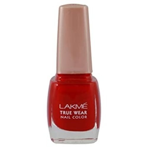 Red Color Lakme Liquid True Color Nail Polished, Pack Of 9ml, 12 Months Shelf Life