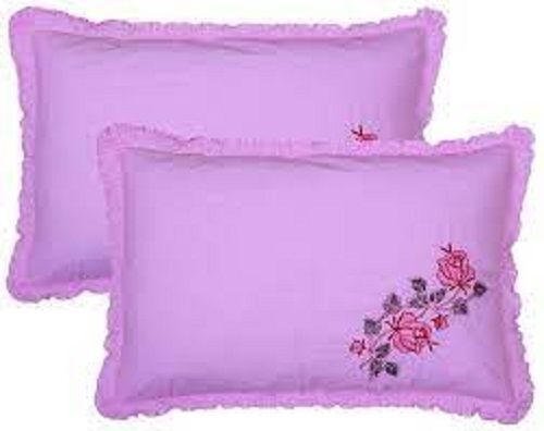 Purple Soft And Light Weight Cotton Floral Printed Skin Friendly Two Pillow Covers With Size 20X28