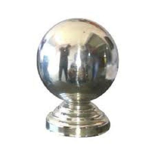 Silver Sturdy Construction Glossy Finish Round Stainless Steel Railing Ball For Industrial Use