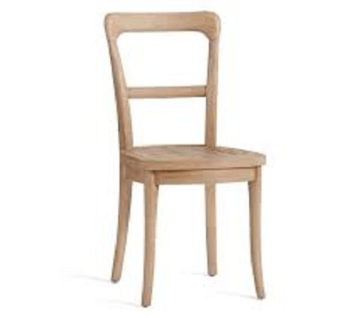 Termite Resistant Long Durable Polished Finish Solid Oak Wooden Chair For Indoor Use